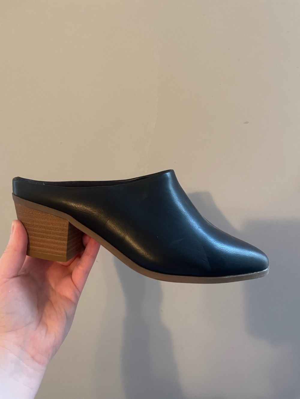 NEVER WORN Universal Thread Slip-On Mule with Block Heel